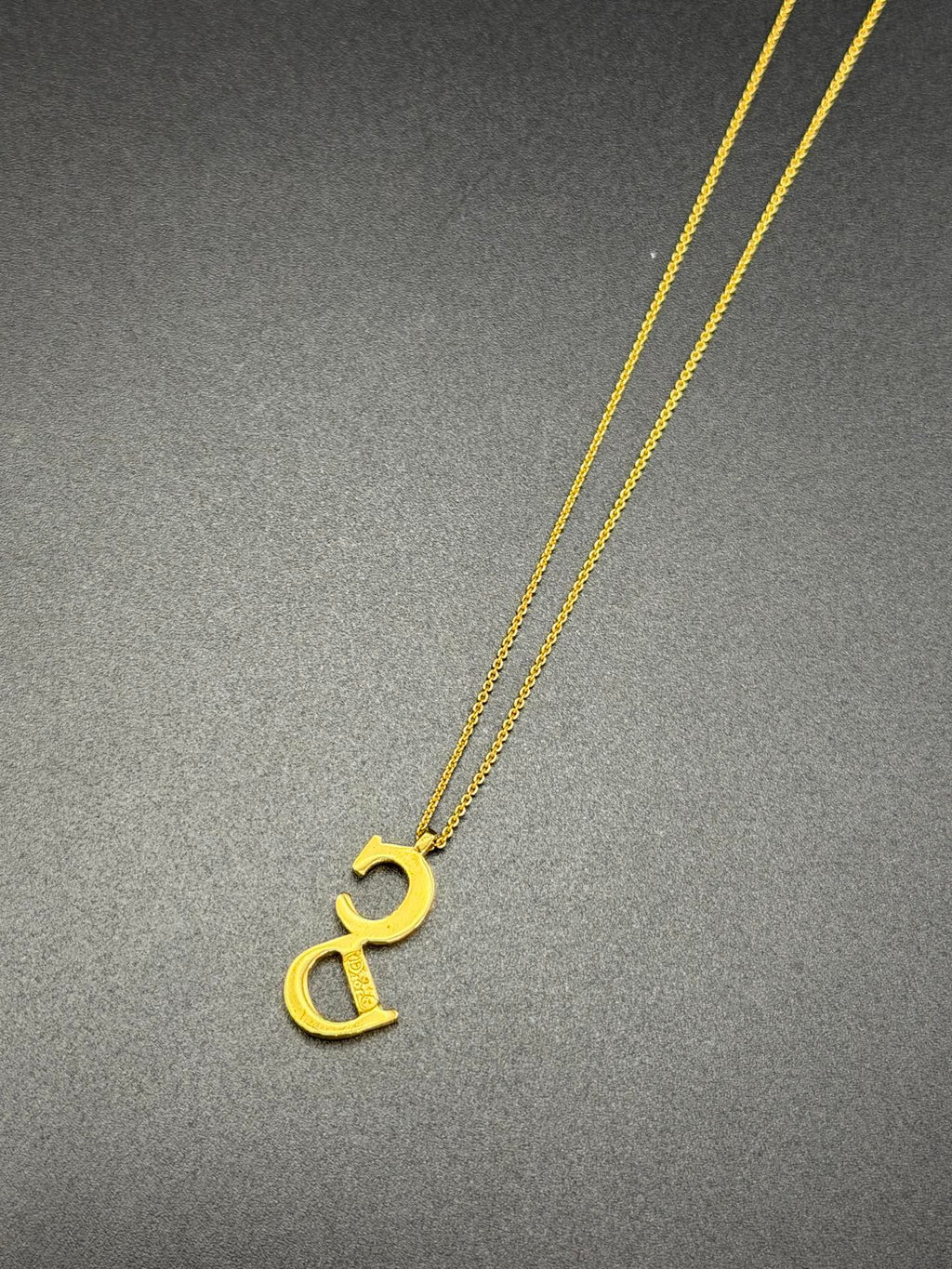 CHRISTIAN DIOR CD Logo Necklace