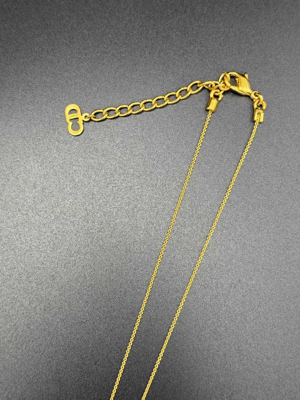 CHRISTIAN DIOR CD Logo Necklace