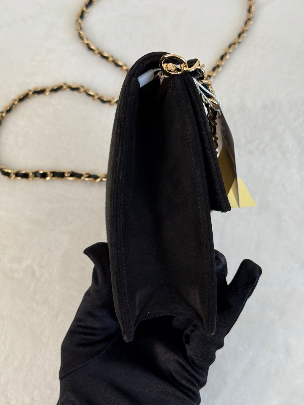 CELINE Suede Vintage Chainbag
