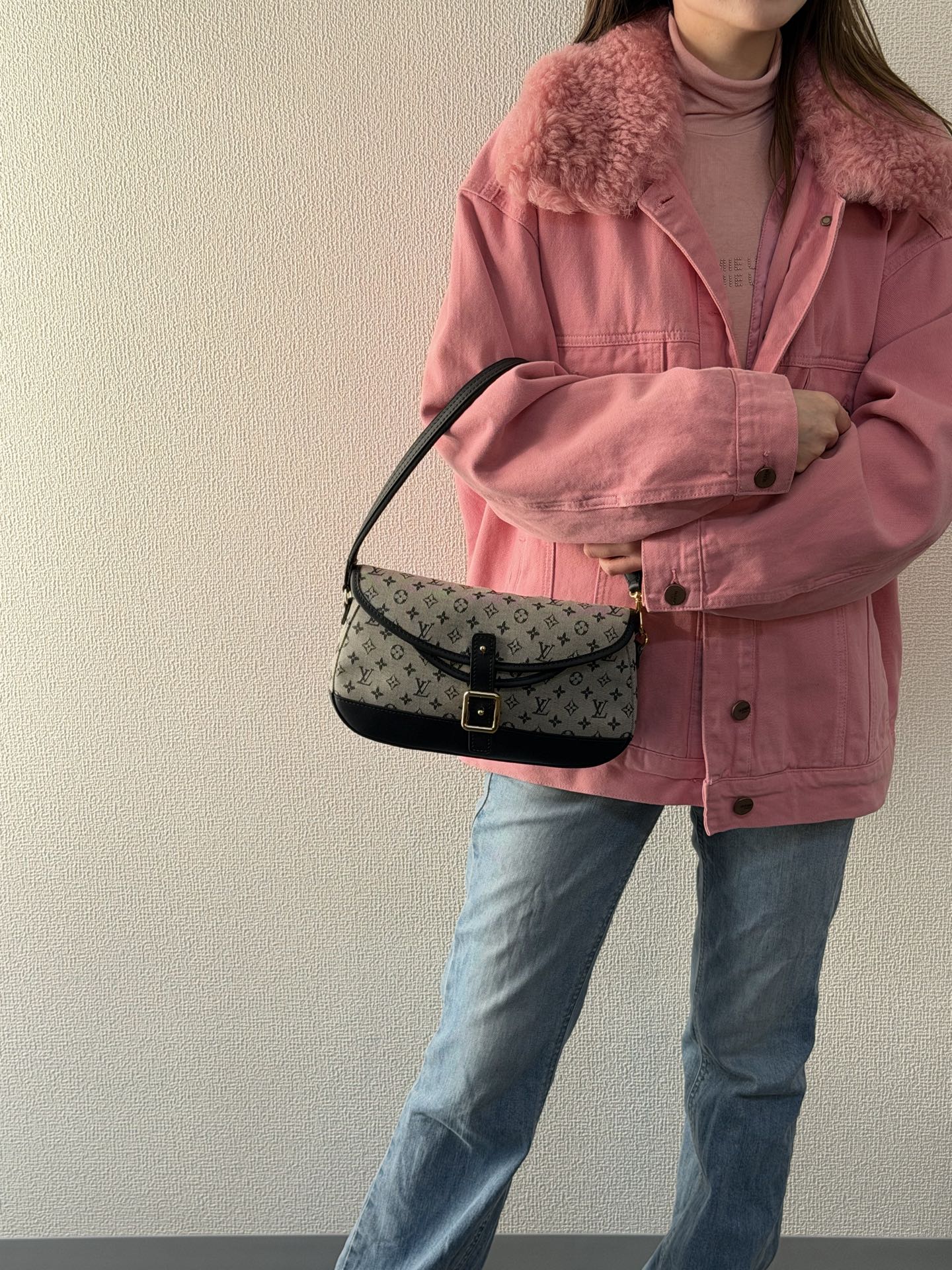 LOUIS VUITTON Denim Monogram Shoulderbag