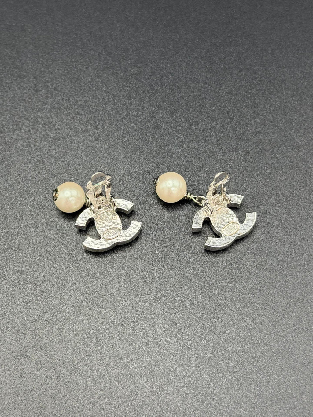 CHANEL Double-C Pearl 2WAY Earrings