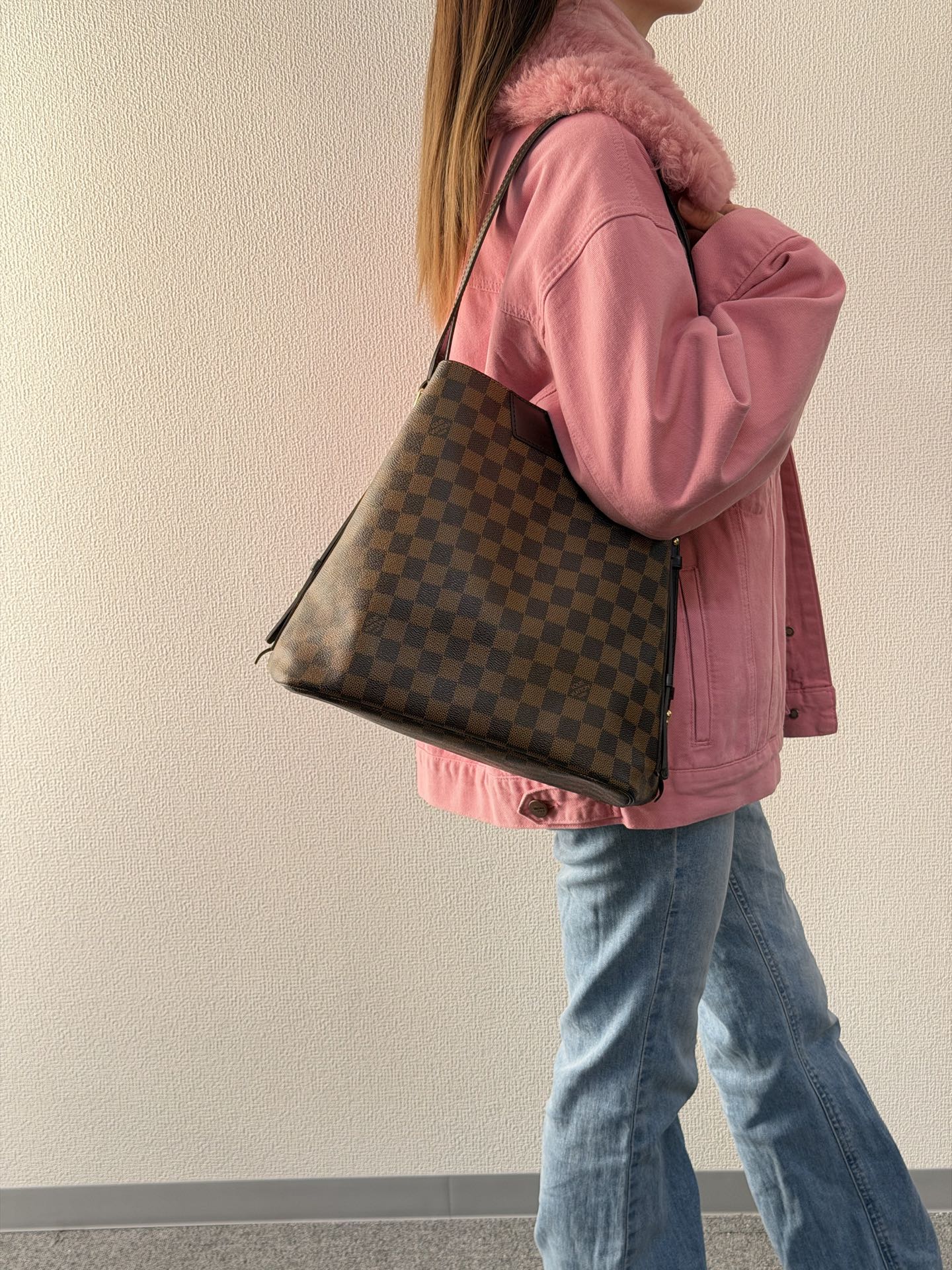 LOUIS VUITTON Damier Cabas Rivington Totebag