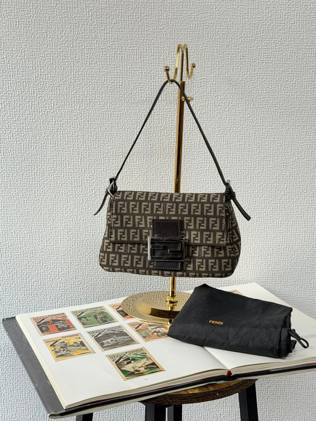 FENDI Zucchino Baguette