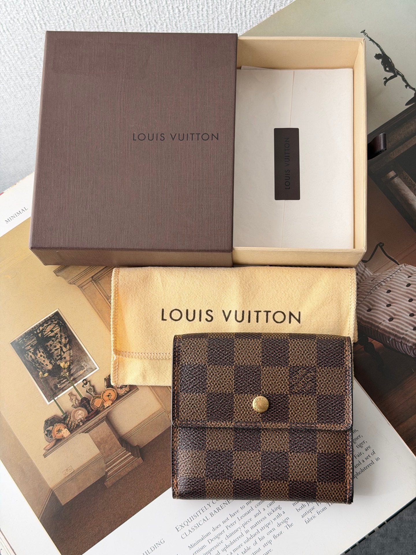 LOUIS VUITTON Damier Trifold Wallet