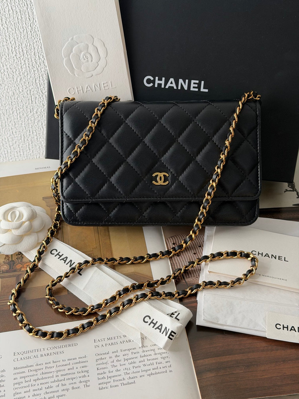 CHANEL Genuine Quilted Chainbag WOC