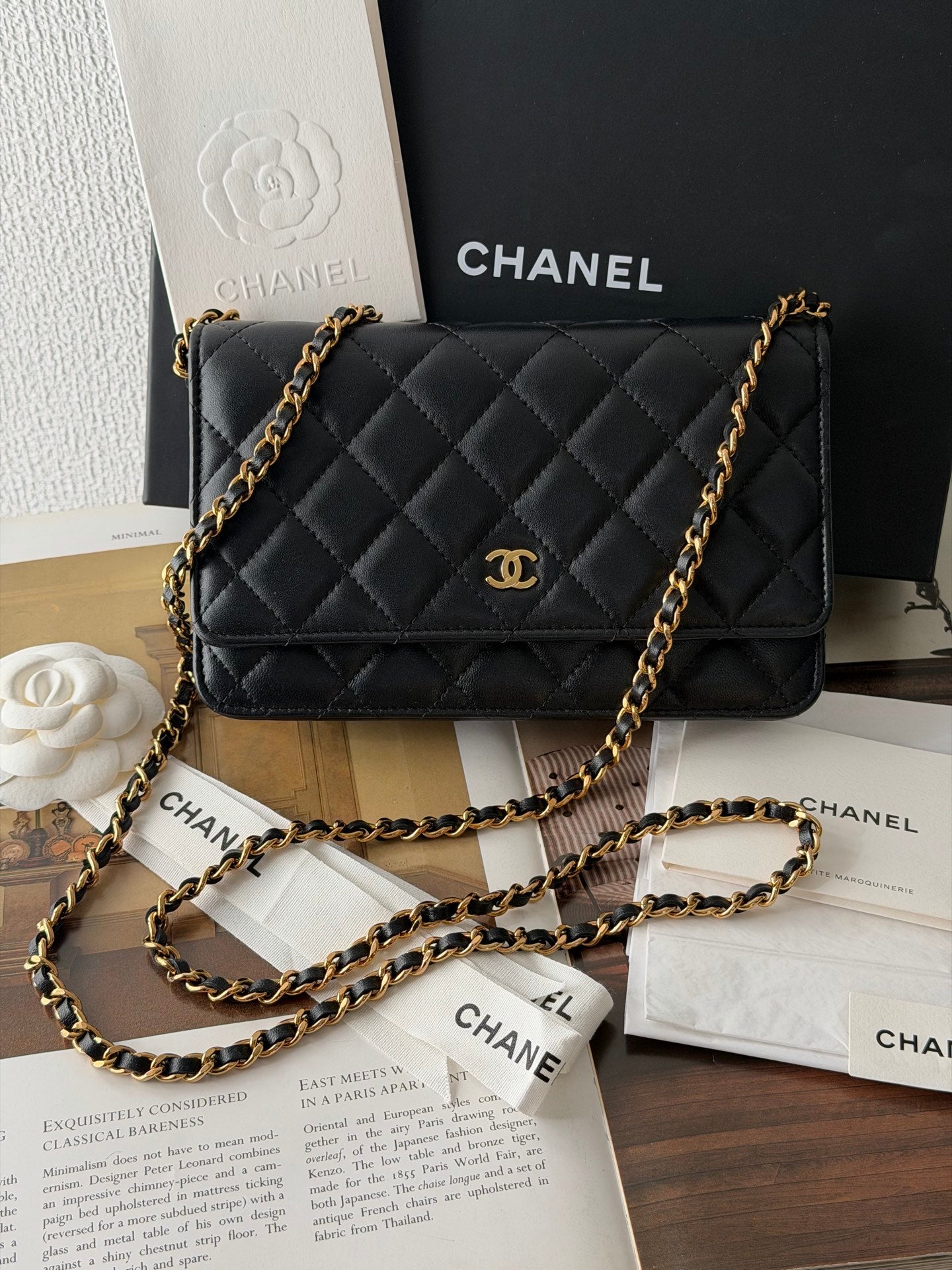 CHANEL Genuine Quilted Chainbag WOC