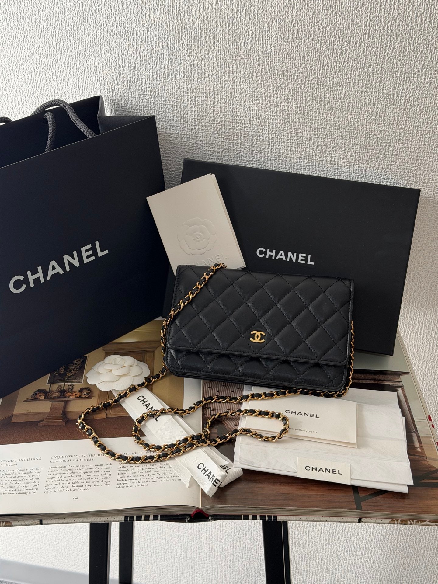CHANEL Genuine Quilted Chainbag WOC