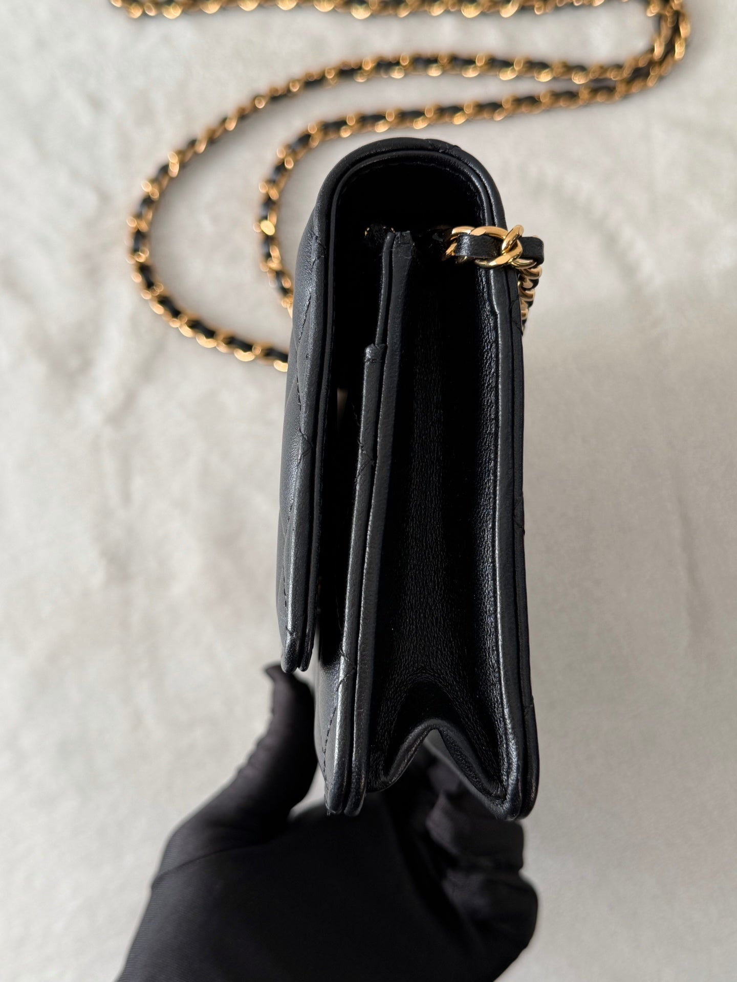 CHANEL Genuine Quilted Chainbag WOC