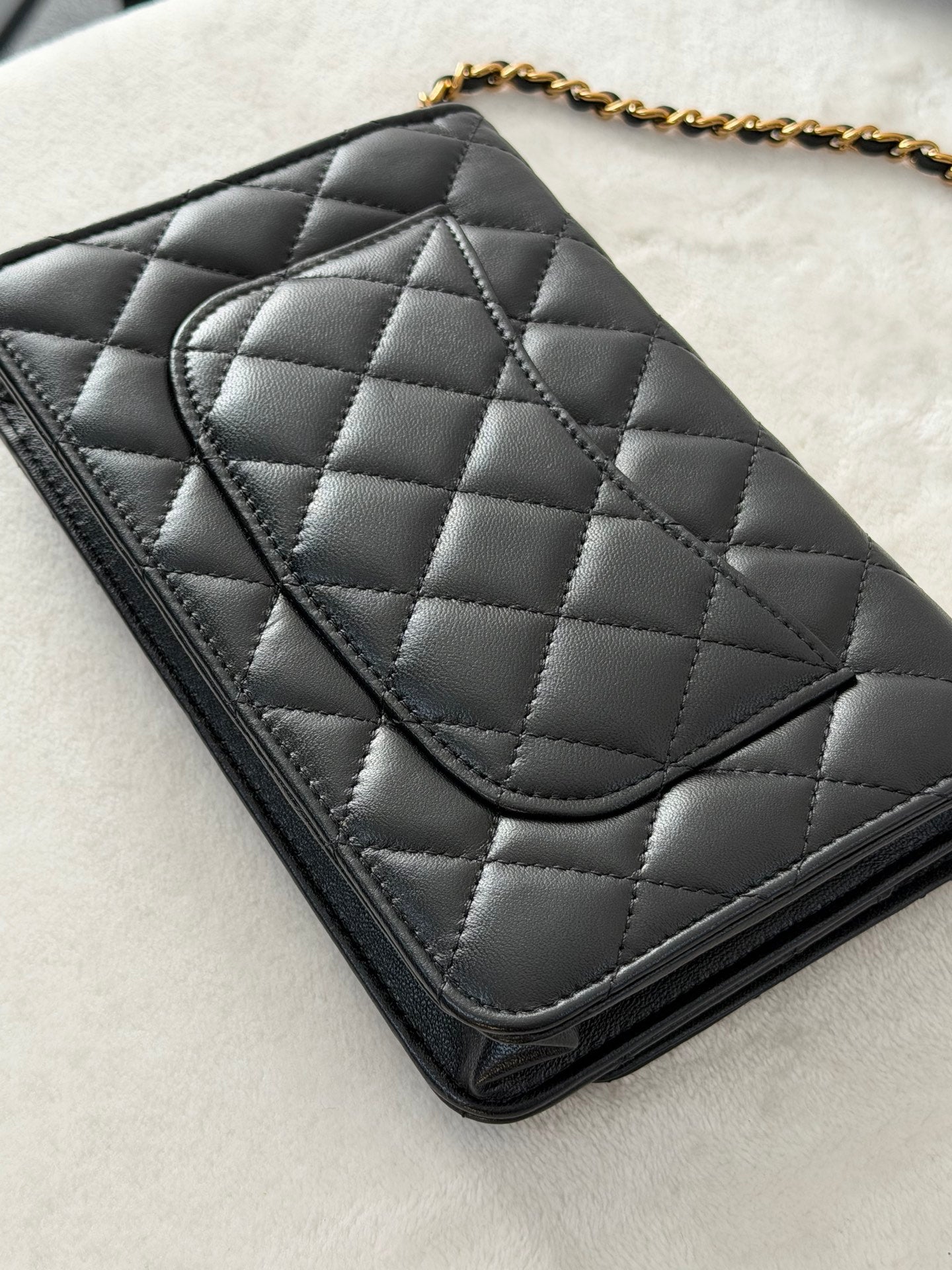 CHANEL Genuine Quilted Chainbag WOC