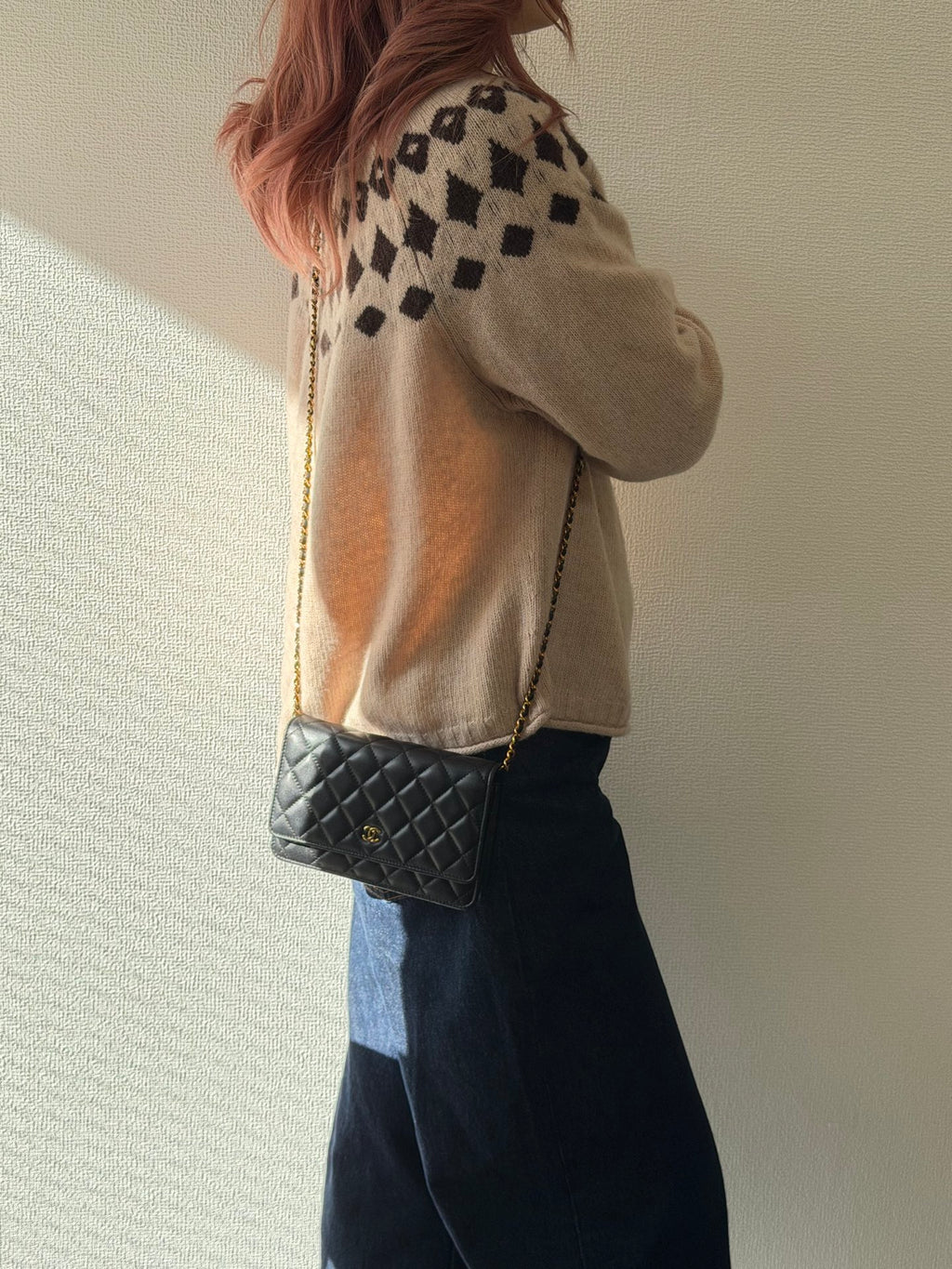 CHANEL Genuine Quilted Chainbag WOC