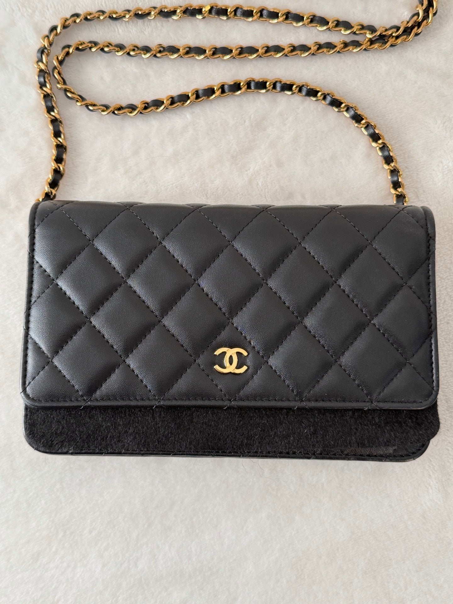 CHANEL Genuine Quilted Chainbag WOC