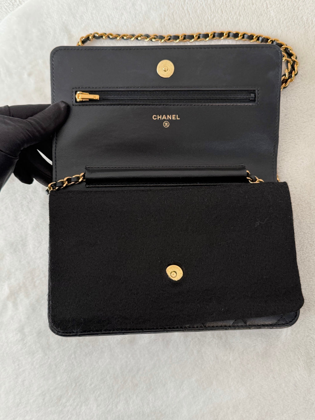 CHANEL Genuine Quilted Chainbag WOC