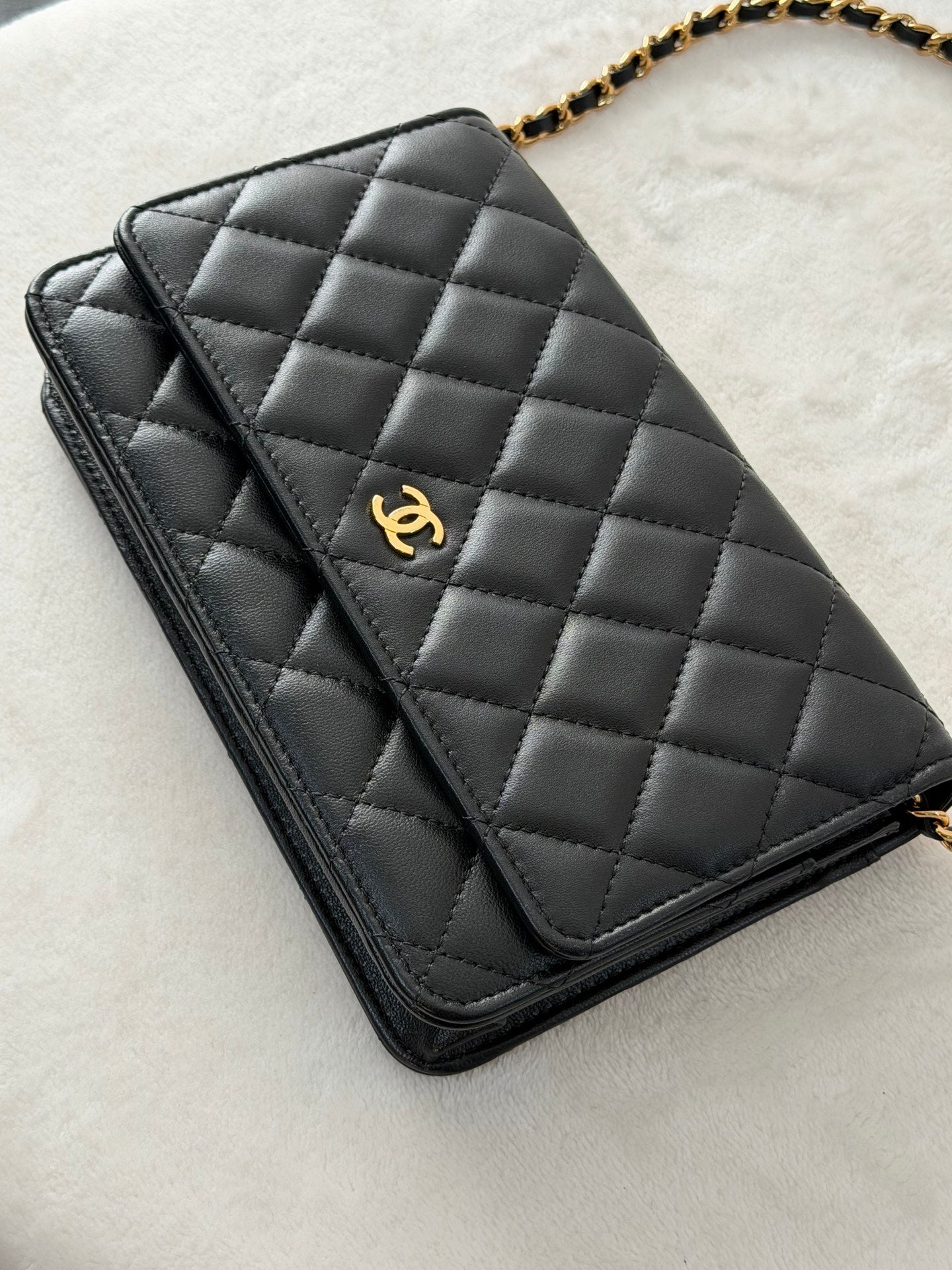 CHANEL Genuine Quilted Chainbag WOC