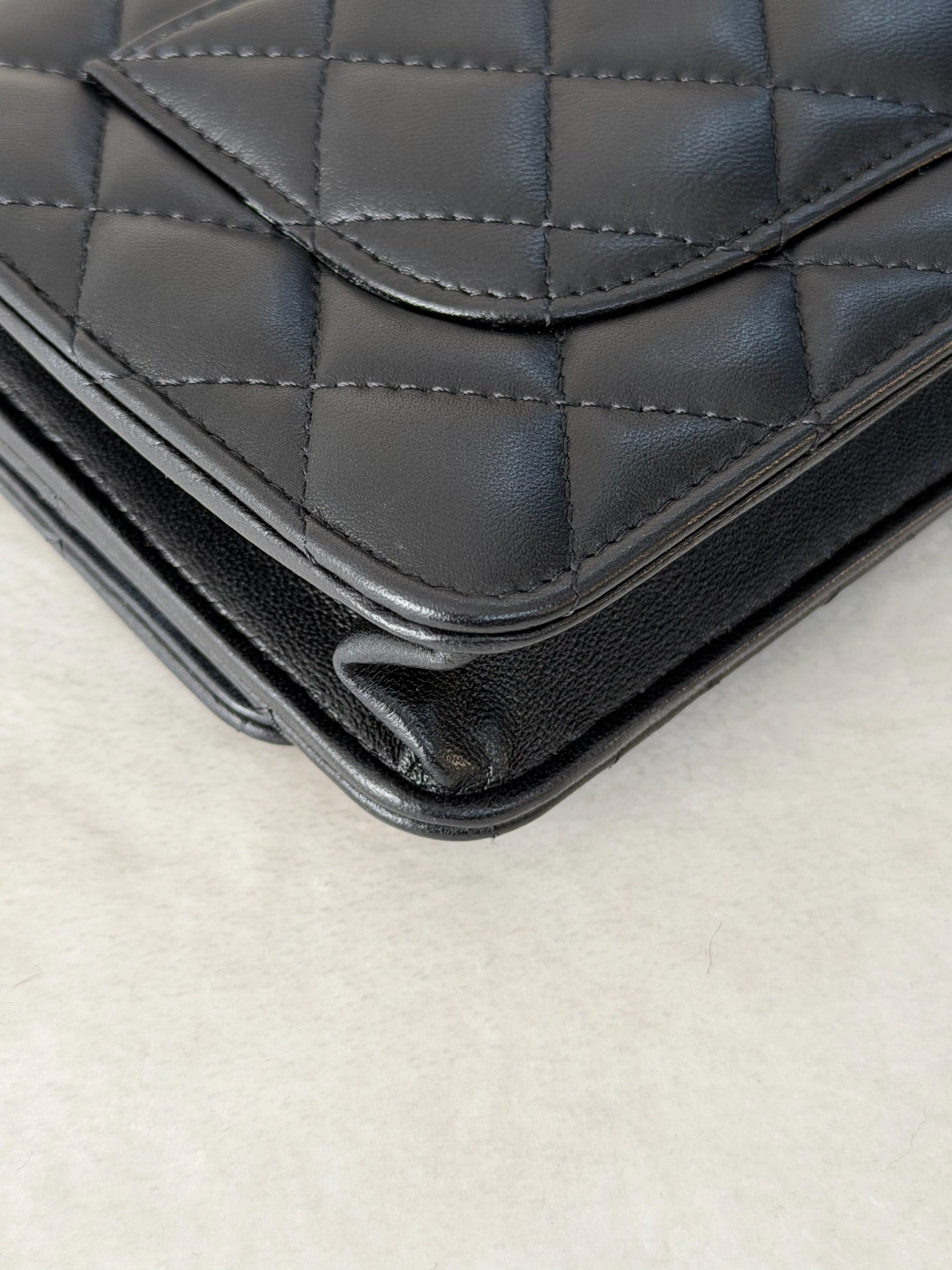 CHANEL Genuine Quilted Chainbag WOC