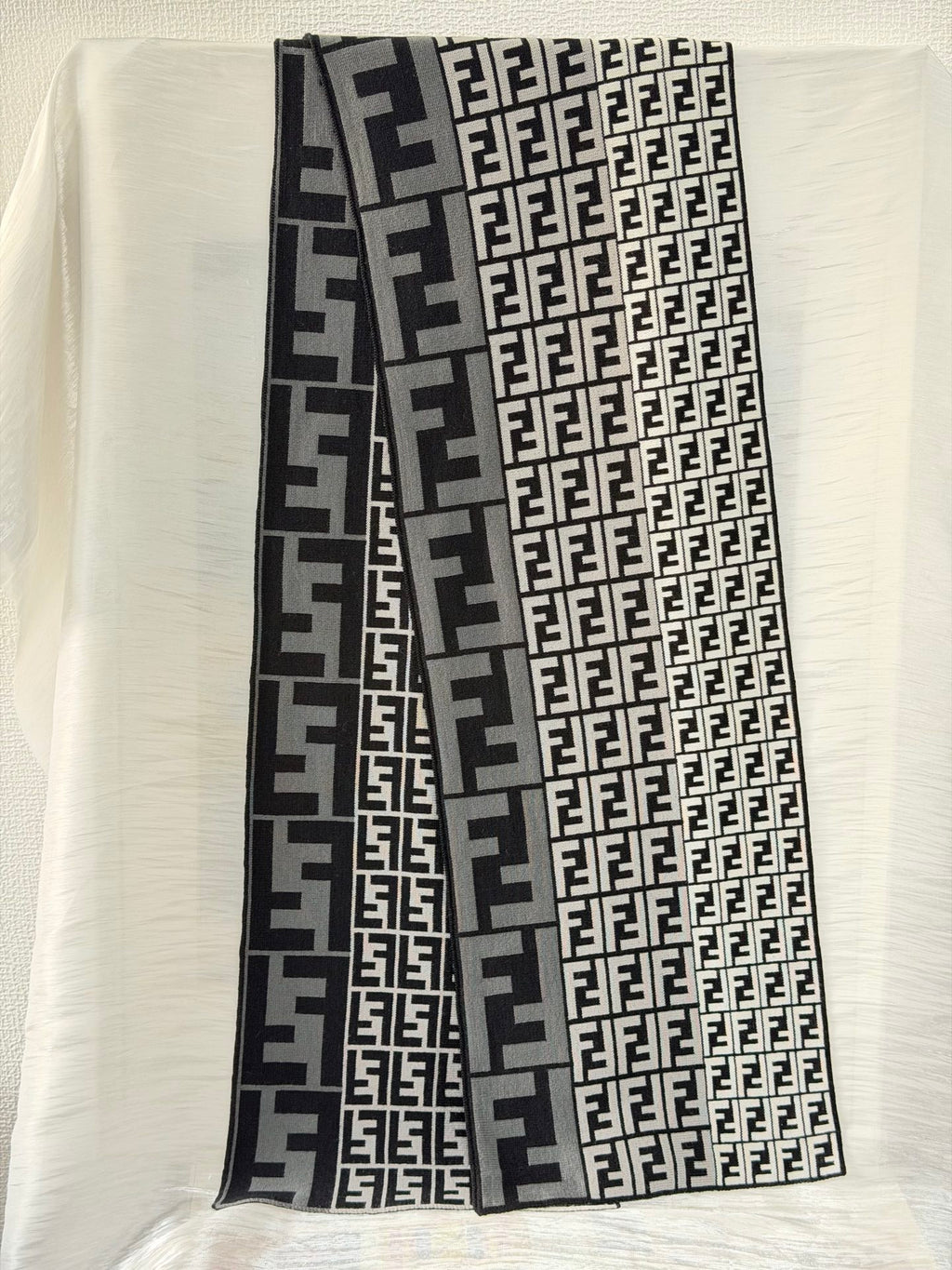 FENDI Zucchino Wool Scarf