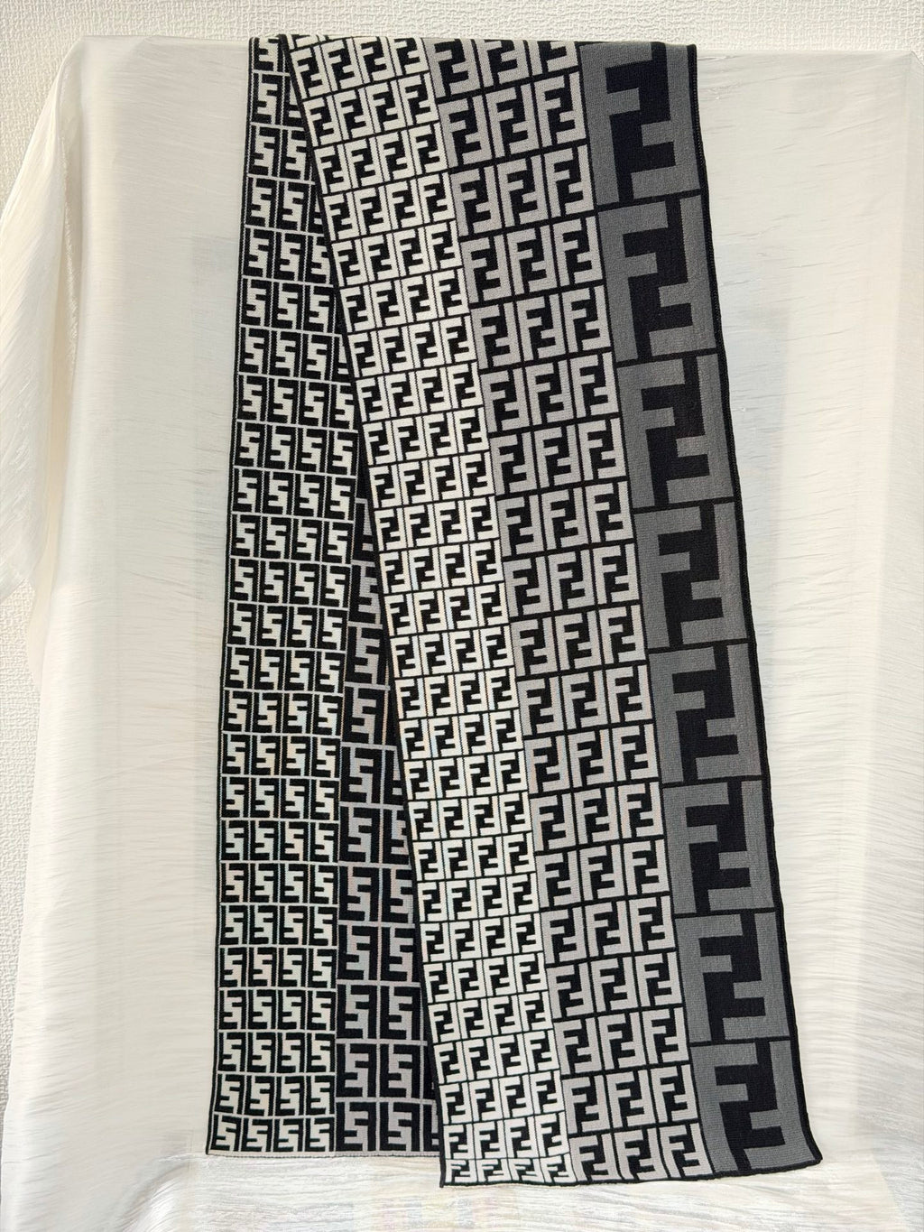 FENDI Zucchino Wool Scarf