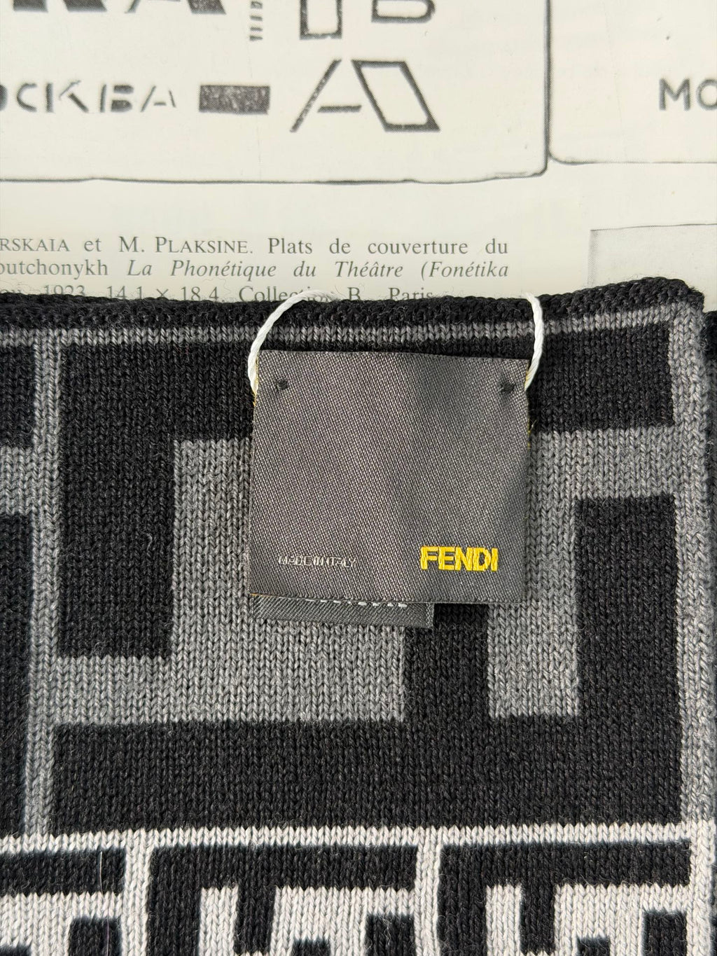 FENDI Zucchino Wool Scarf