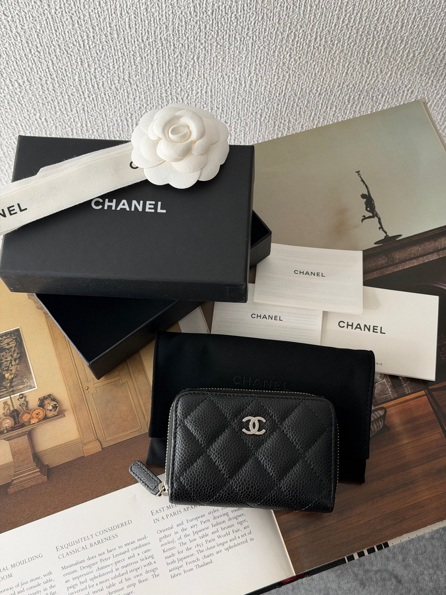 CHANEL DoubleC Logo Cavier Wallet