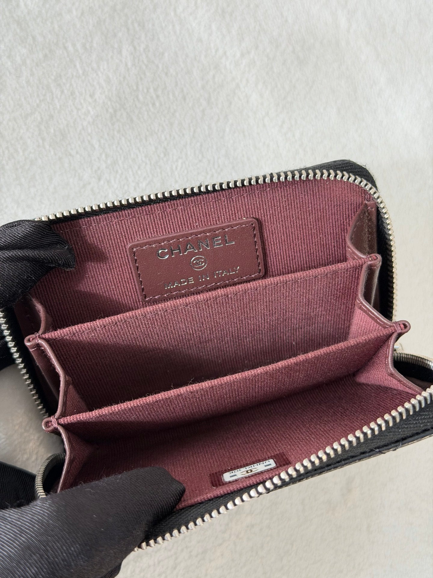 CHANEL DoubleC Logo Cavier Wallet