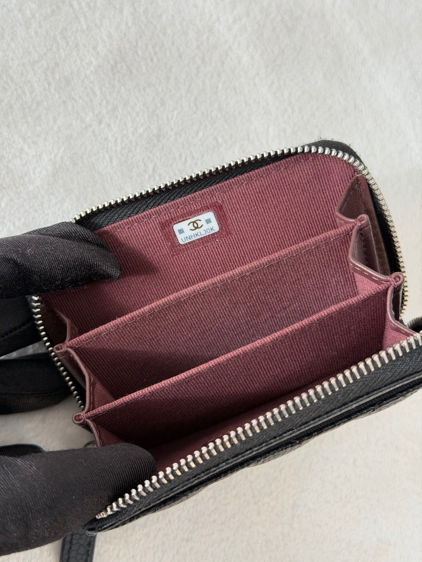 CHANEL DoubleC Logo Cavier Wallet