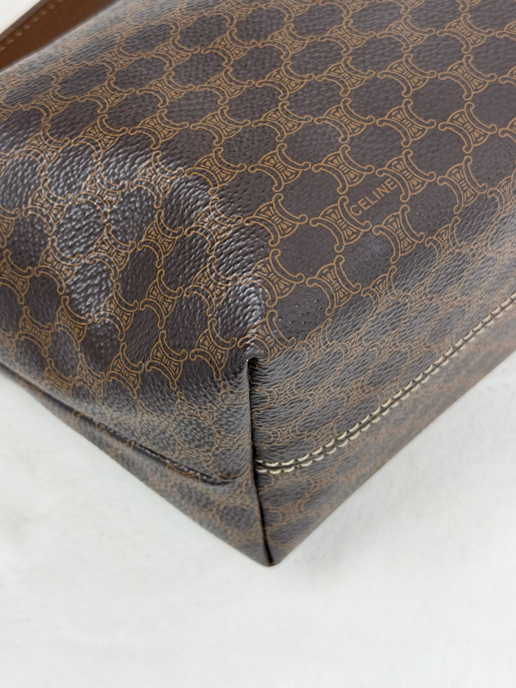 CELINE  Brown Macadam LunchBox Mini