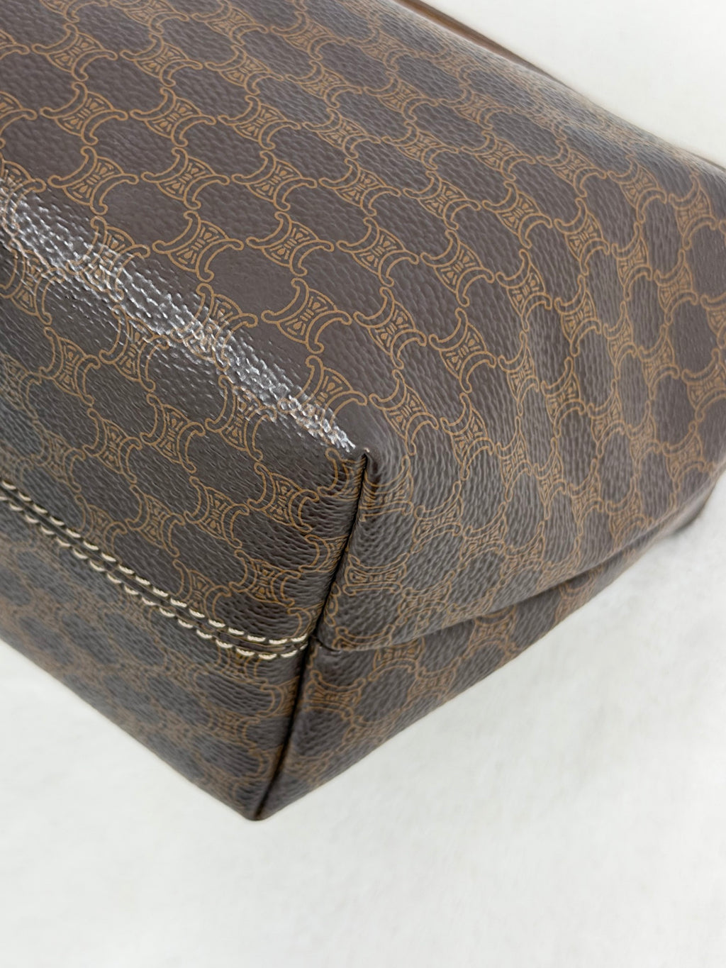 CELINE  Brown Macadam LunchBox Mini
