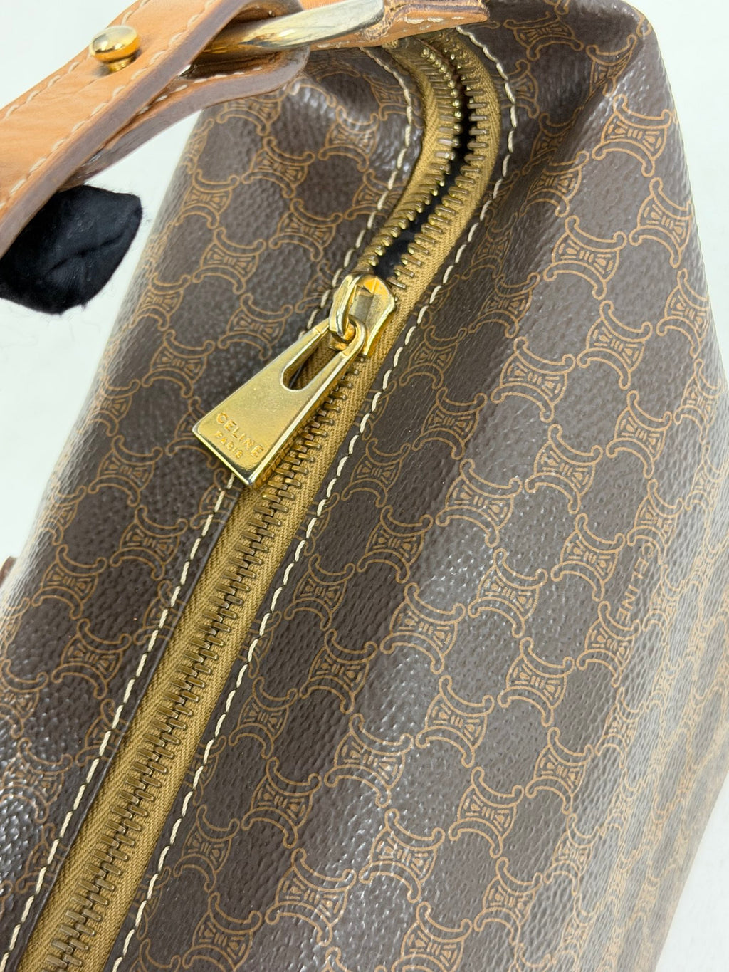 CELINE  Brown Macadam LunchBox Mini