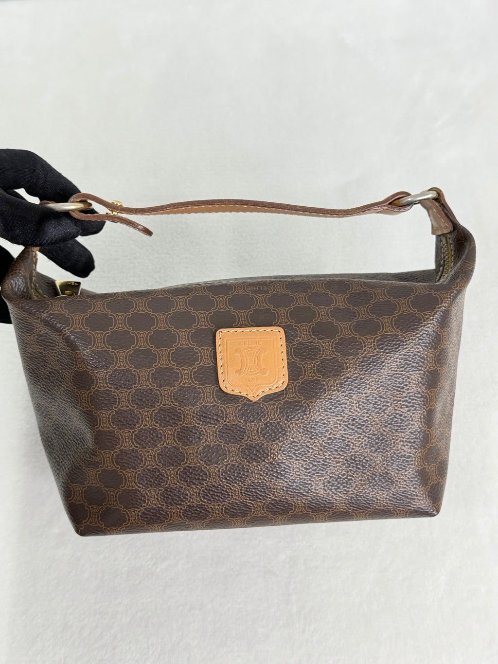 CELINE  Brown Macadam LunchBox Mini