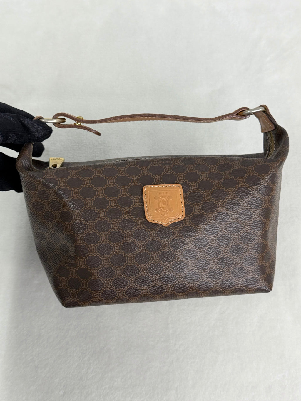 CELINE  Brown Macadam LunchBox Mini