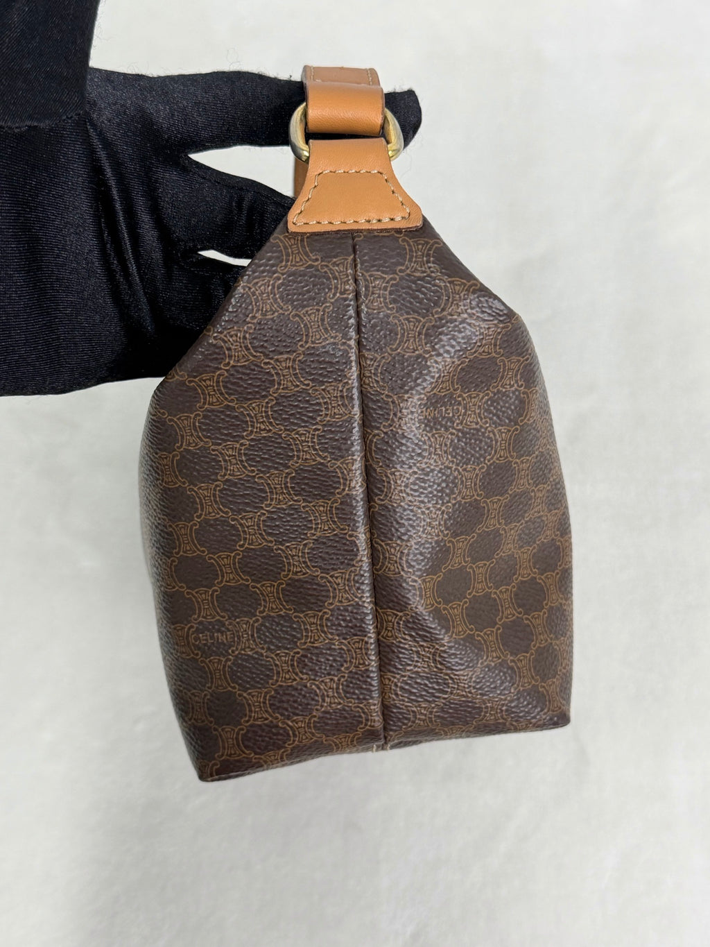 CELINE  Brown Macadam LunchBox Mini