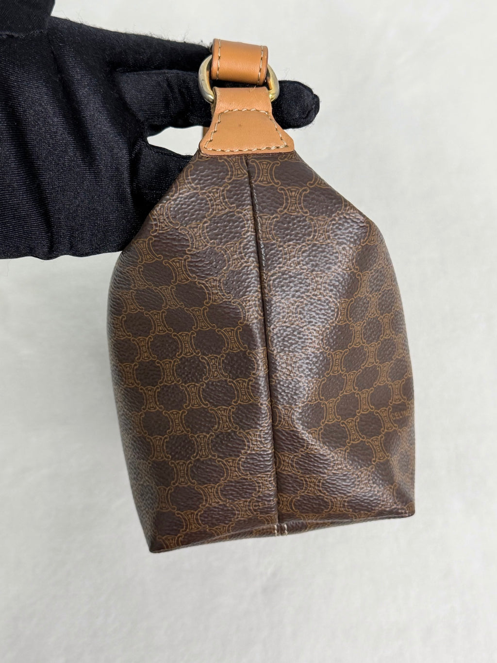 CELINE  Brown Macadam LunchBox Mini