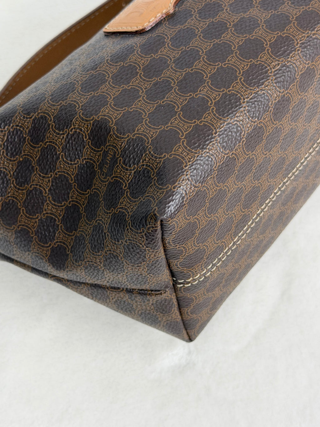 CELINE  Brown Macadam LunchBox Mini