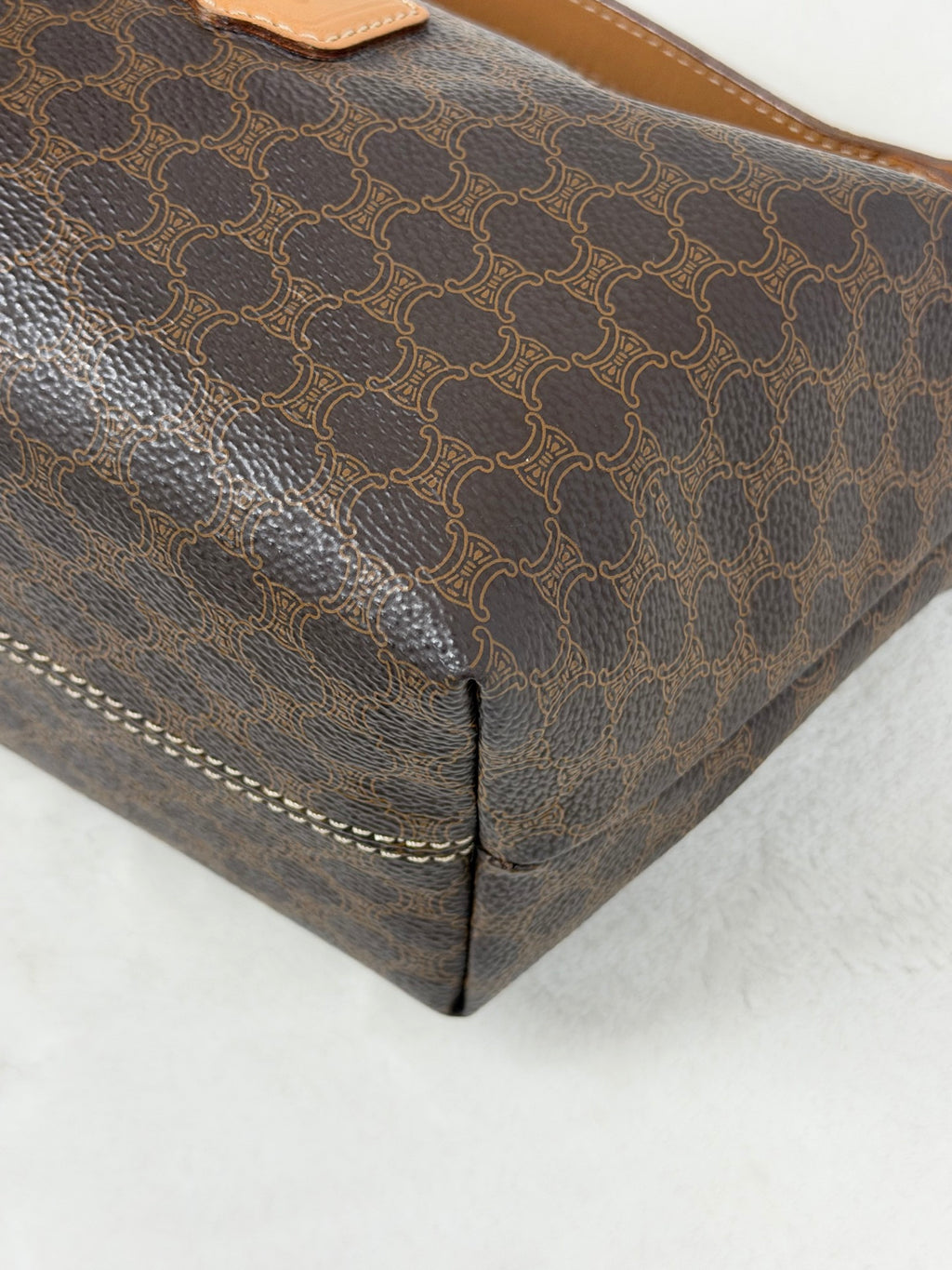 CELINE  Brown Macadam LunchBox Mini