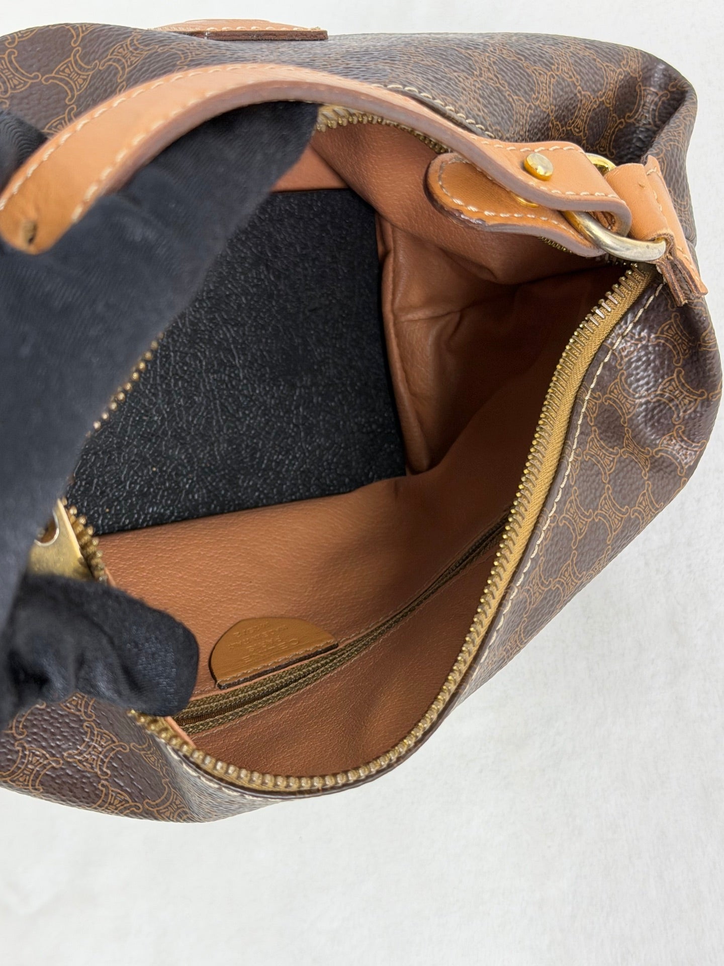 CELINE  Brown Macadam LunchBox Mini