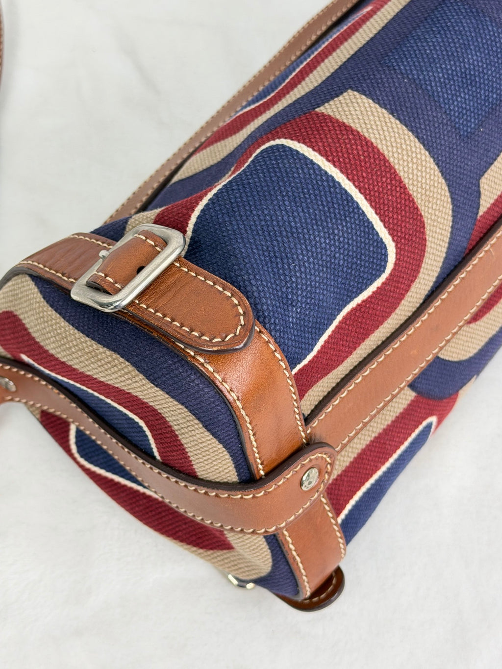 PRADA Color-block Barrel Bag