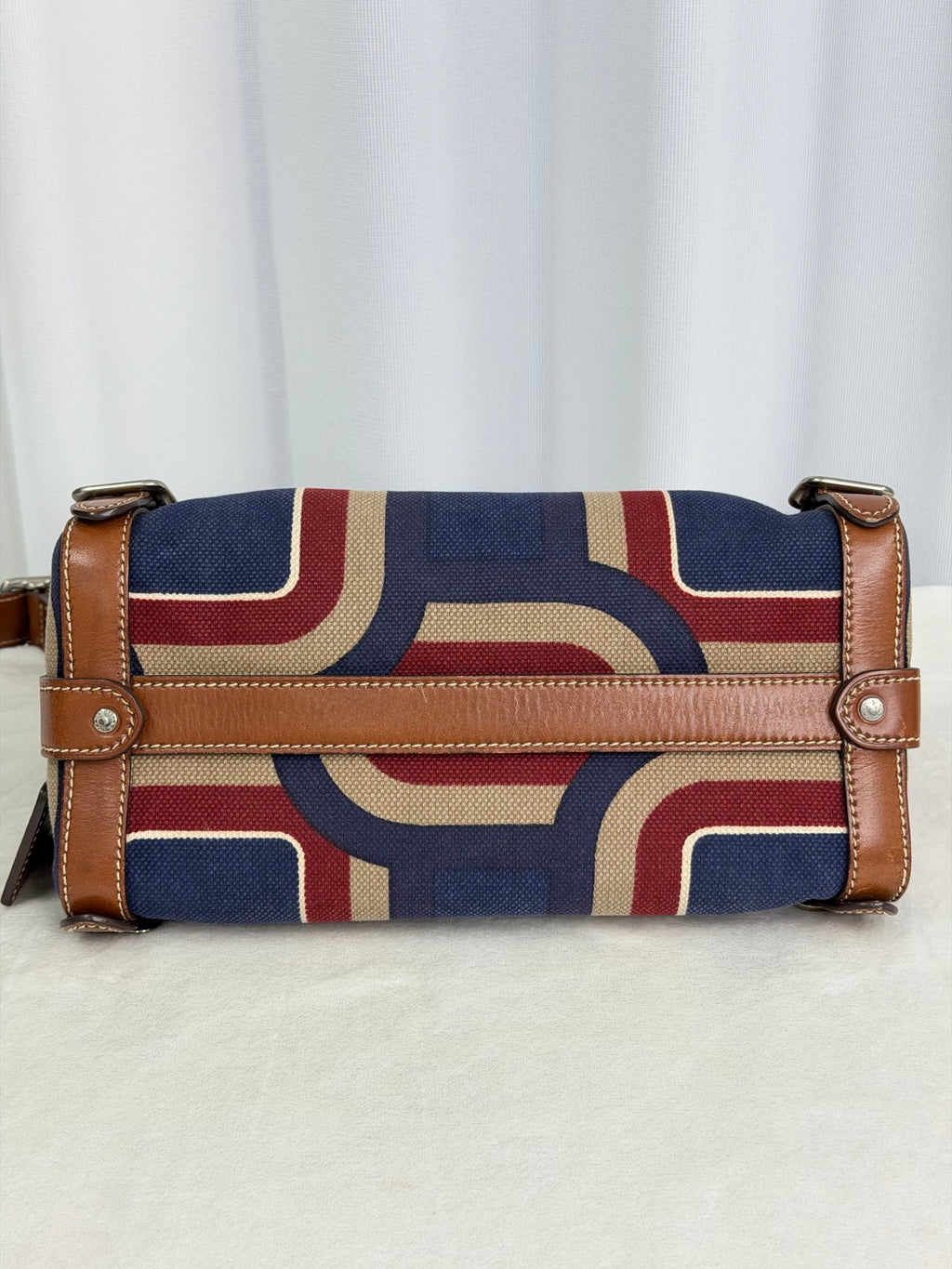 PRADA Color-block Barrel Bag