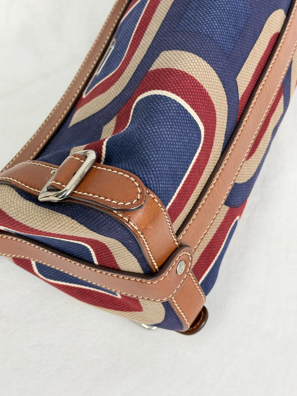PRADA Color-block Barrel Bag