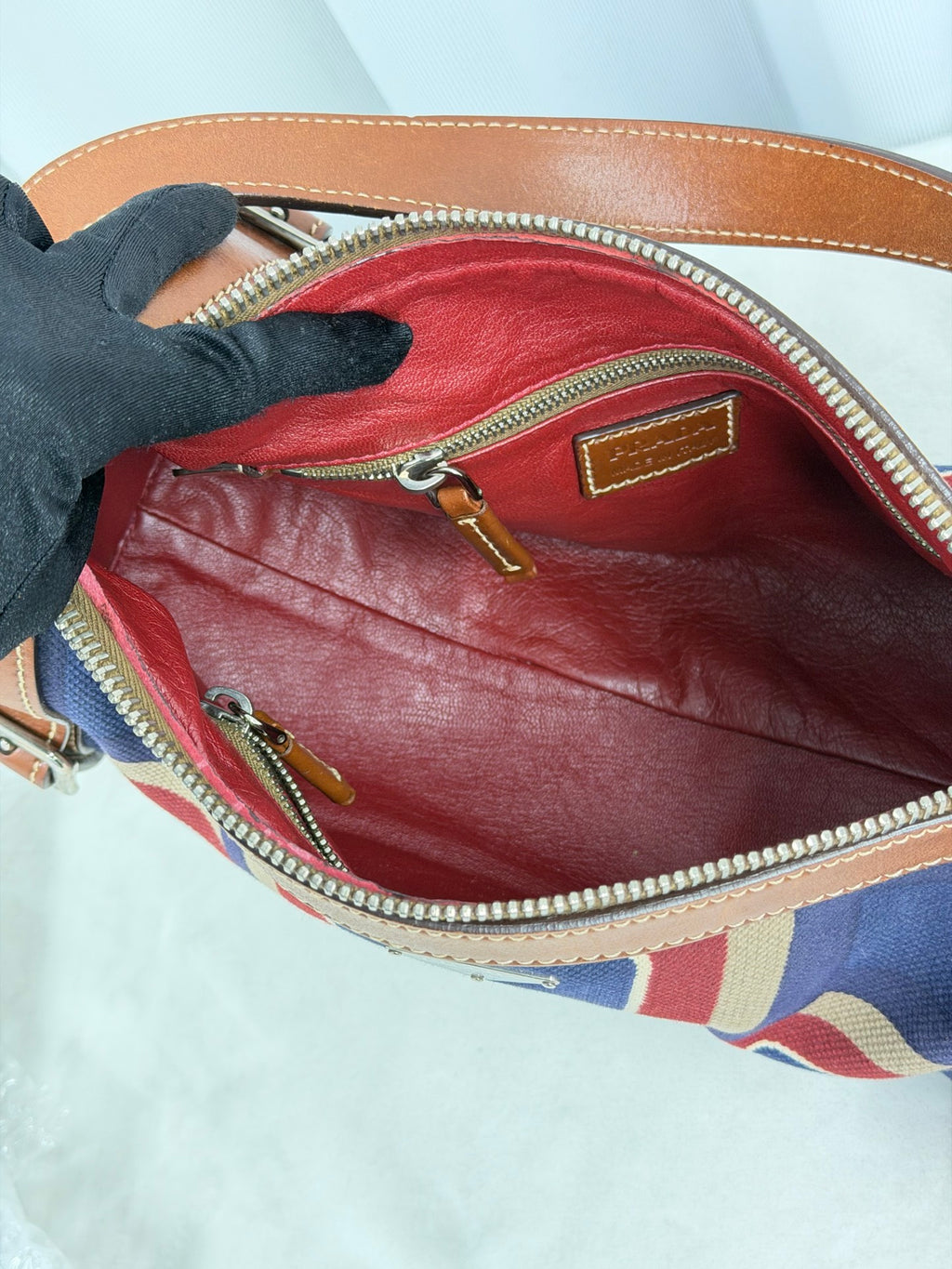 PRADA Color-block Barrel Bag