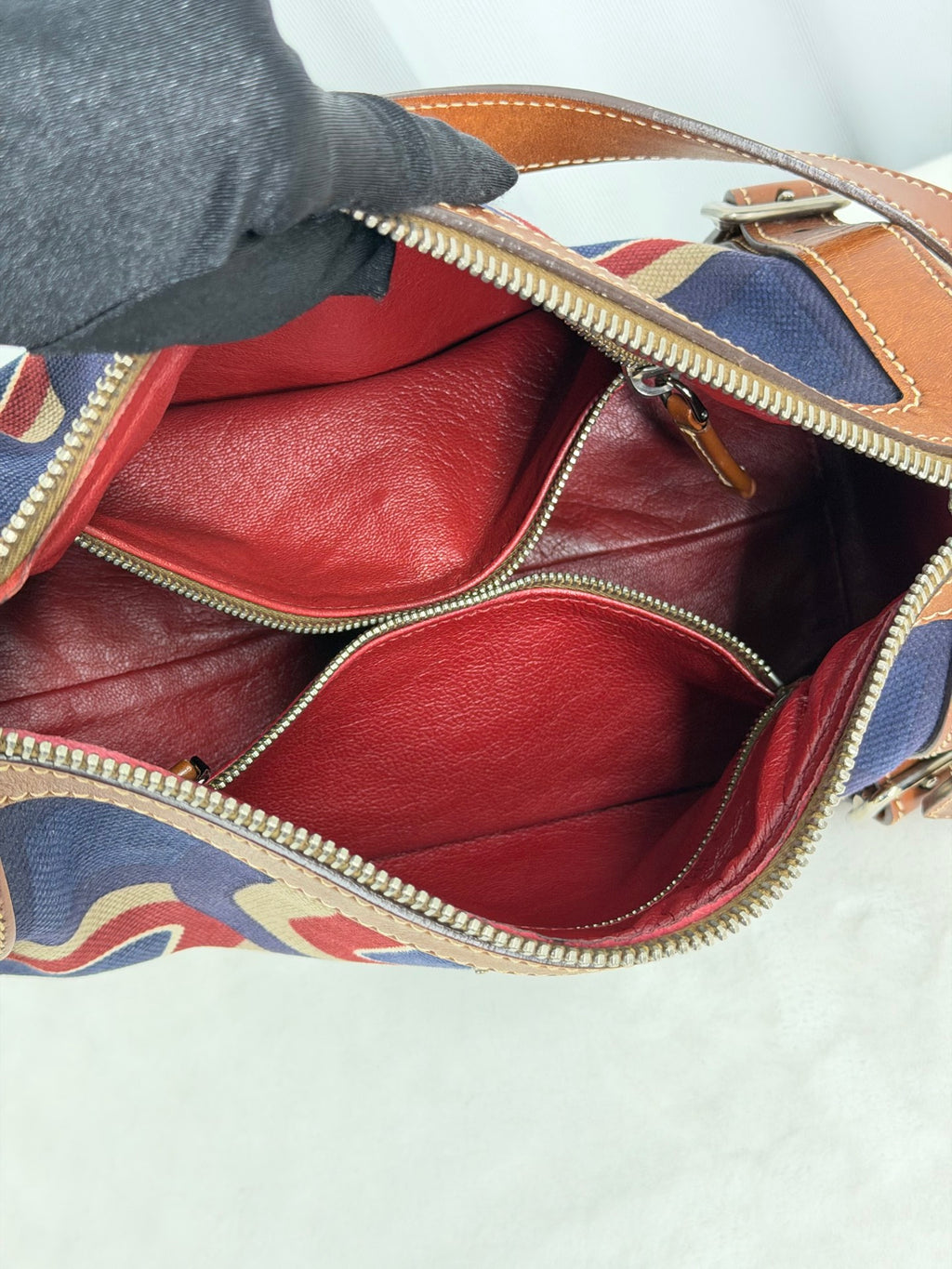 PRADA Color-block Barrel Bag