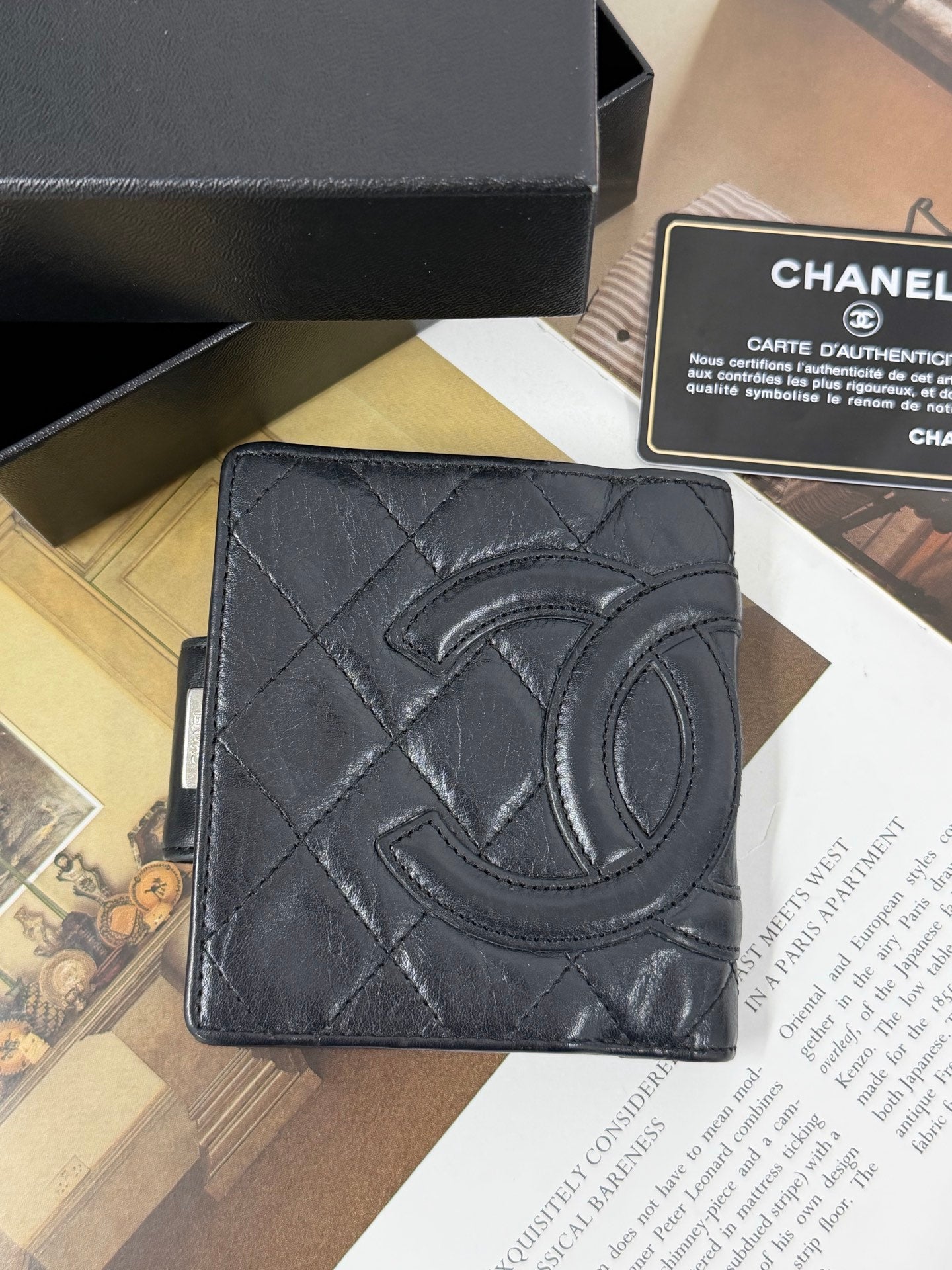CHANEL DoubleC Logo Quilted Bifold Wallet