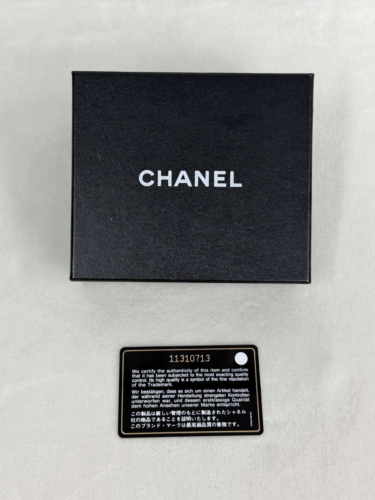 CHANEL DoubleC Logo Quilted Bifold Wallet