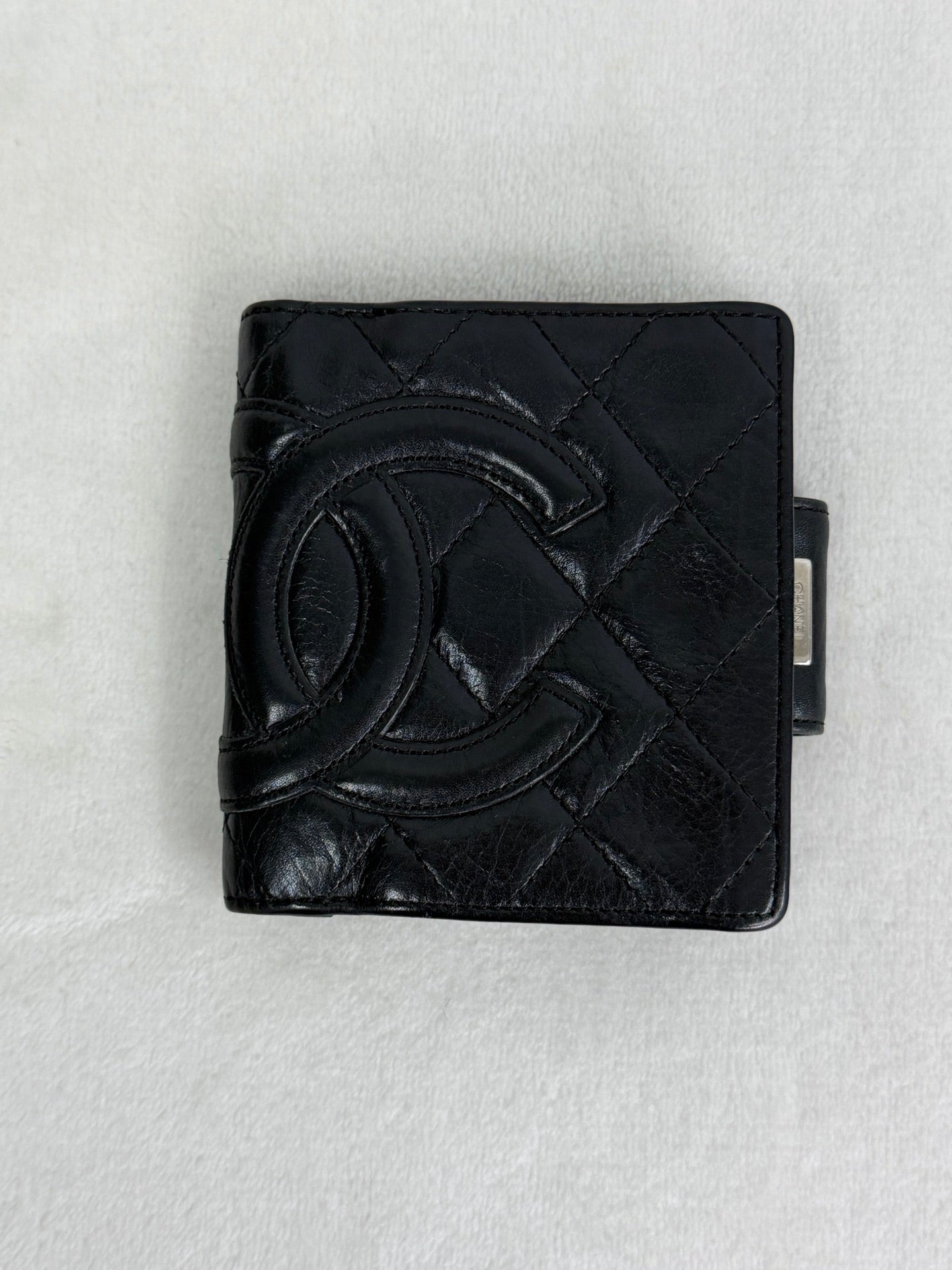 CHANEL DoubleC Logo Quilted Bifold Wallet