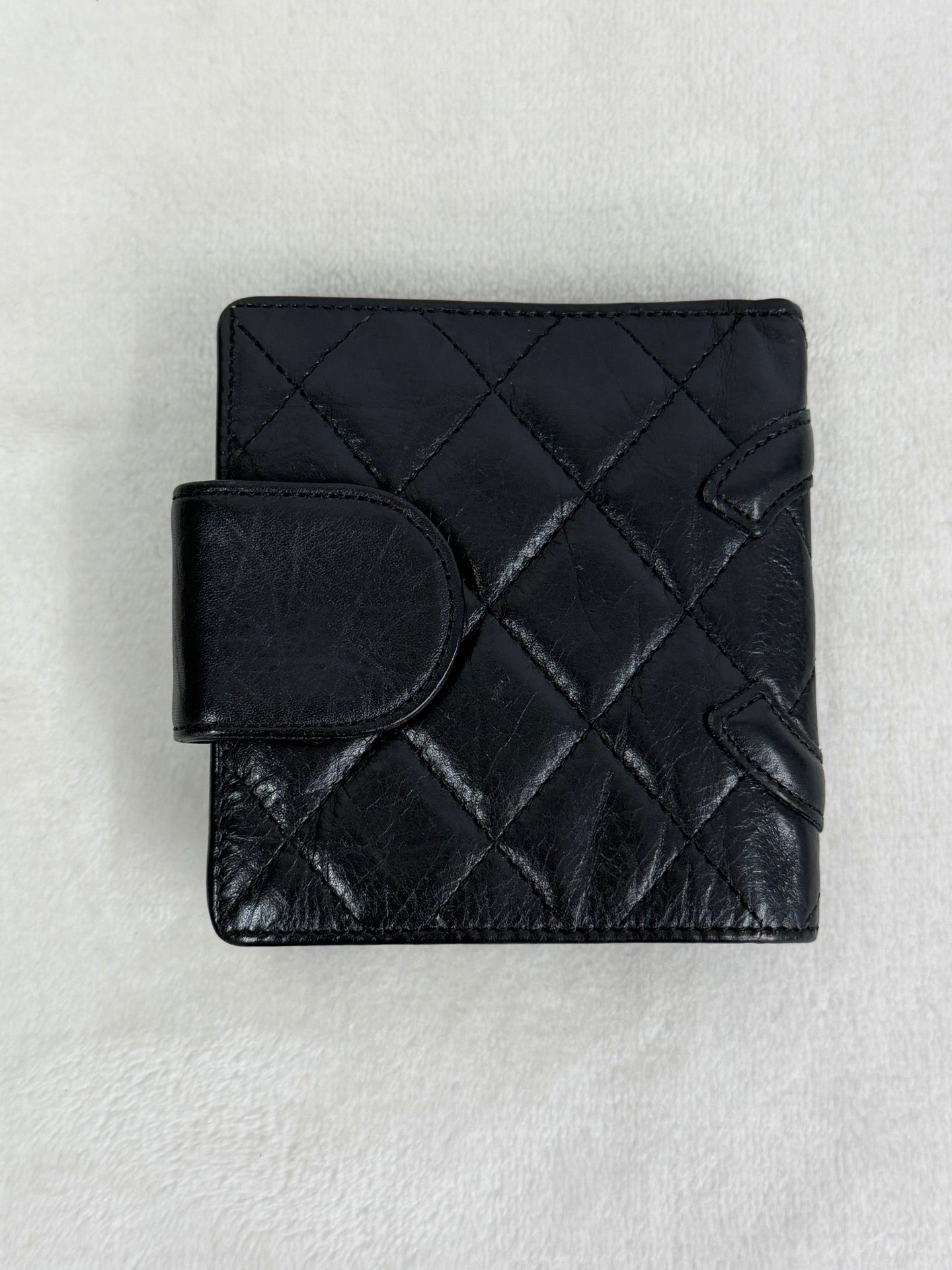CHANEL DoubleC Logo Quilted Bifold Wallet