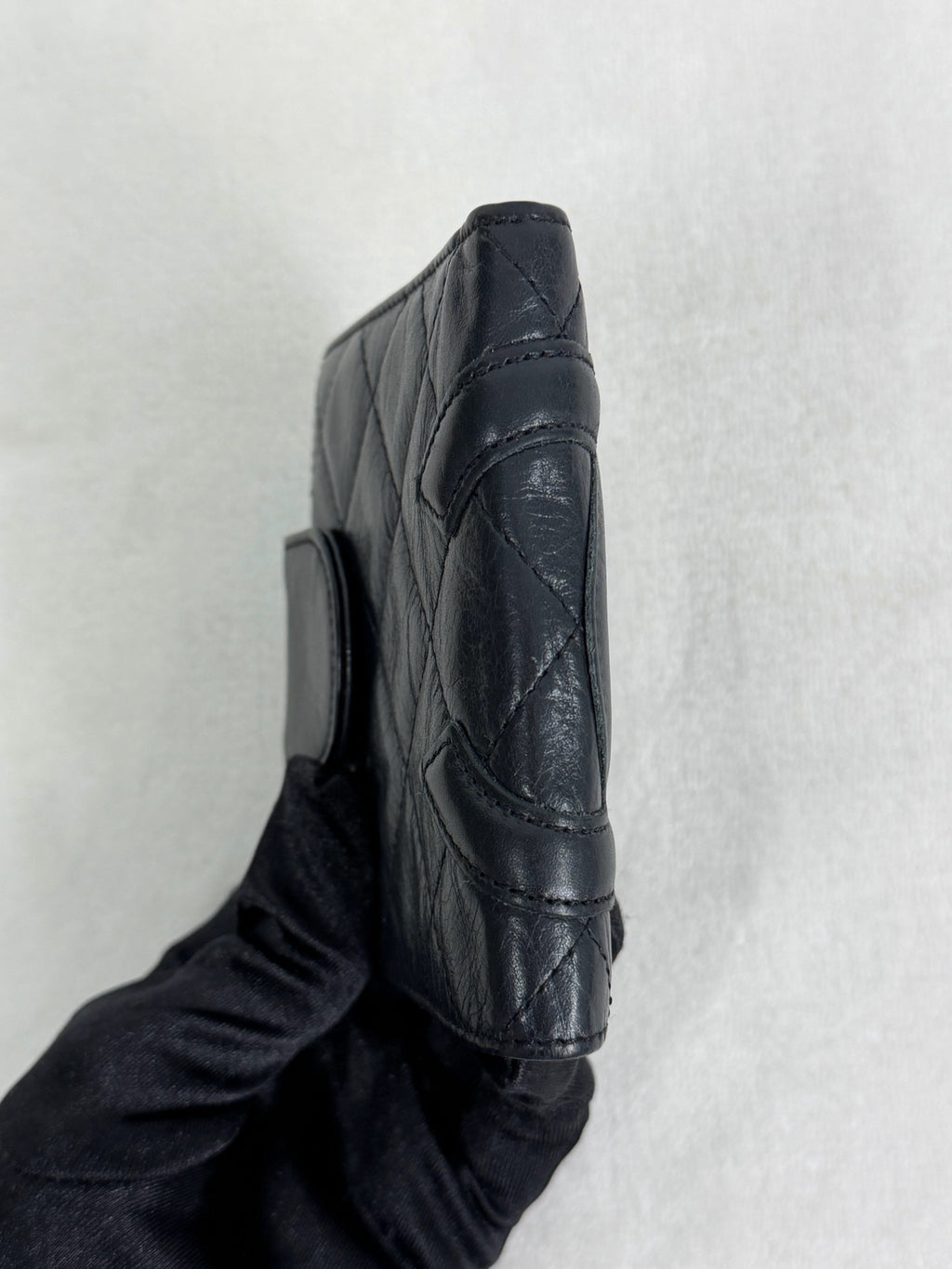 CHANEL DoubleC Logo Quilted Bifold Wallet