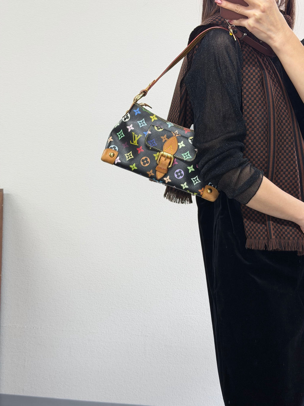 LOUIS VUITTON Monogram Multicolore Noir Shoulderbag