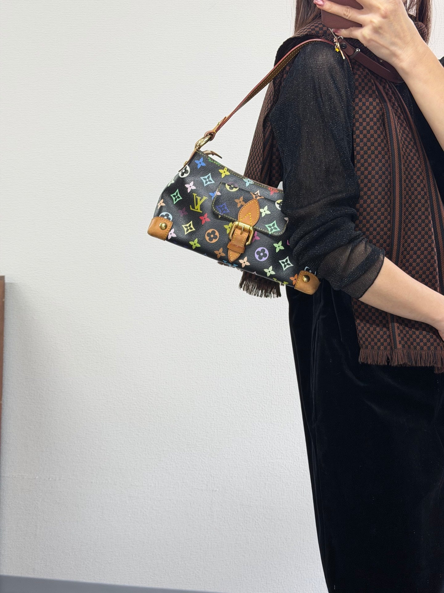 LOUIS VUITTON Monogram Multicolore Noir Shoulderbag