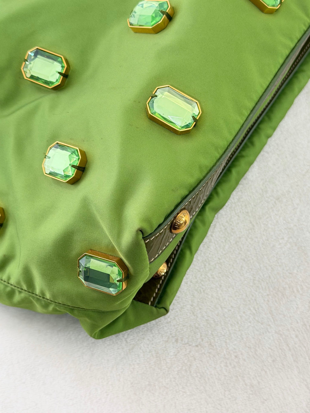 PRADA Green Tessuto Totebag
