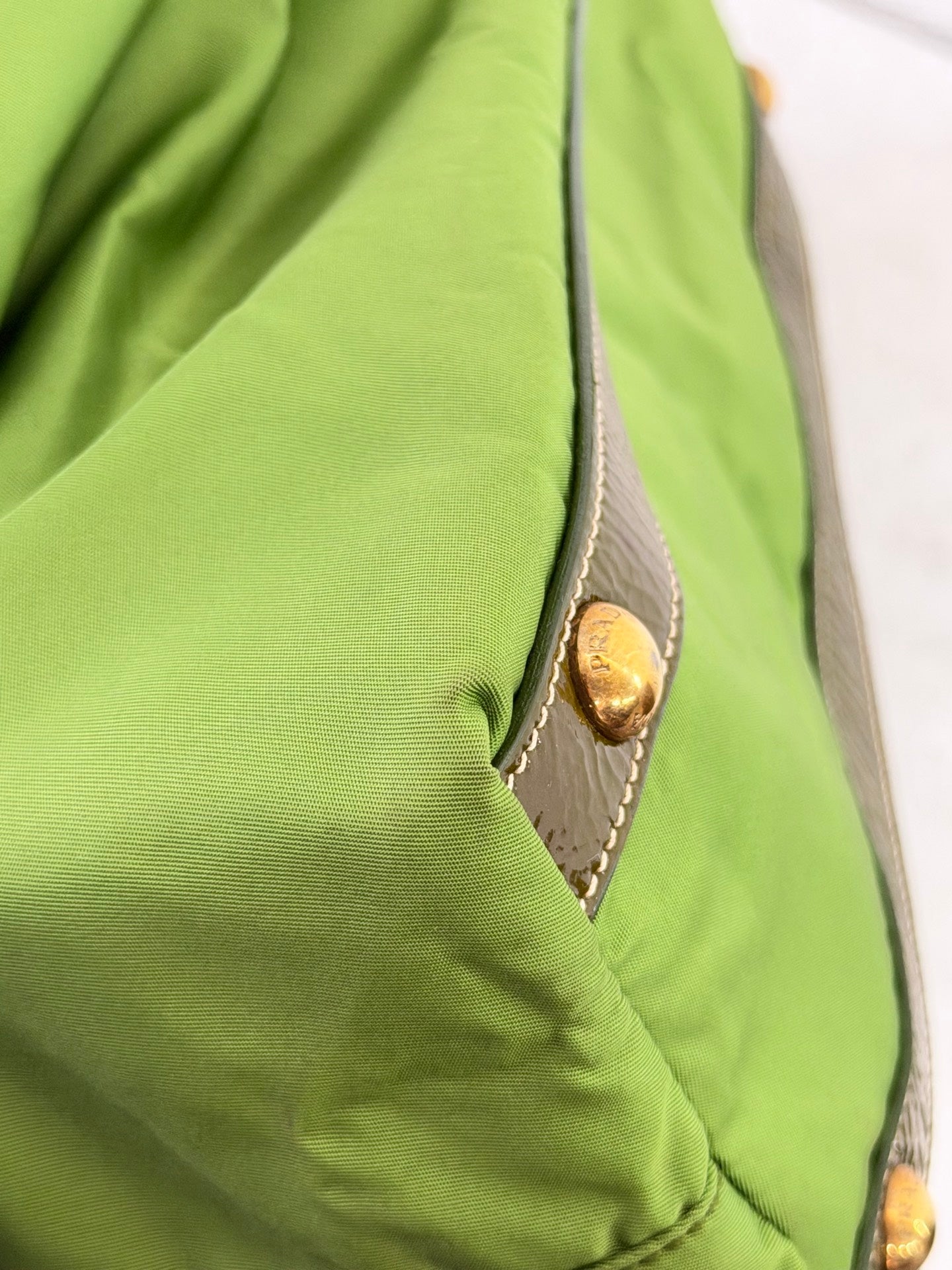 PRADA Green Tessuto Totebag