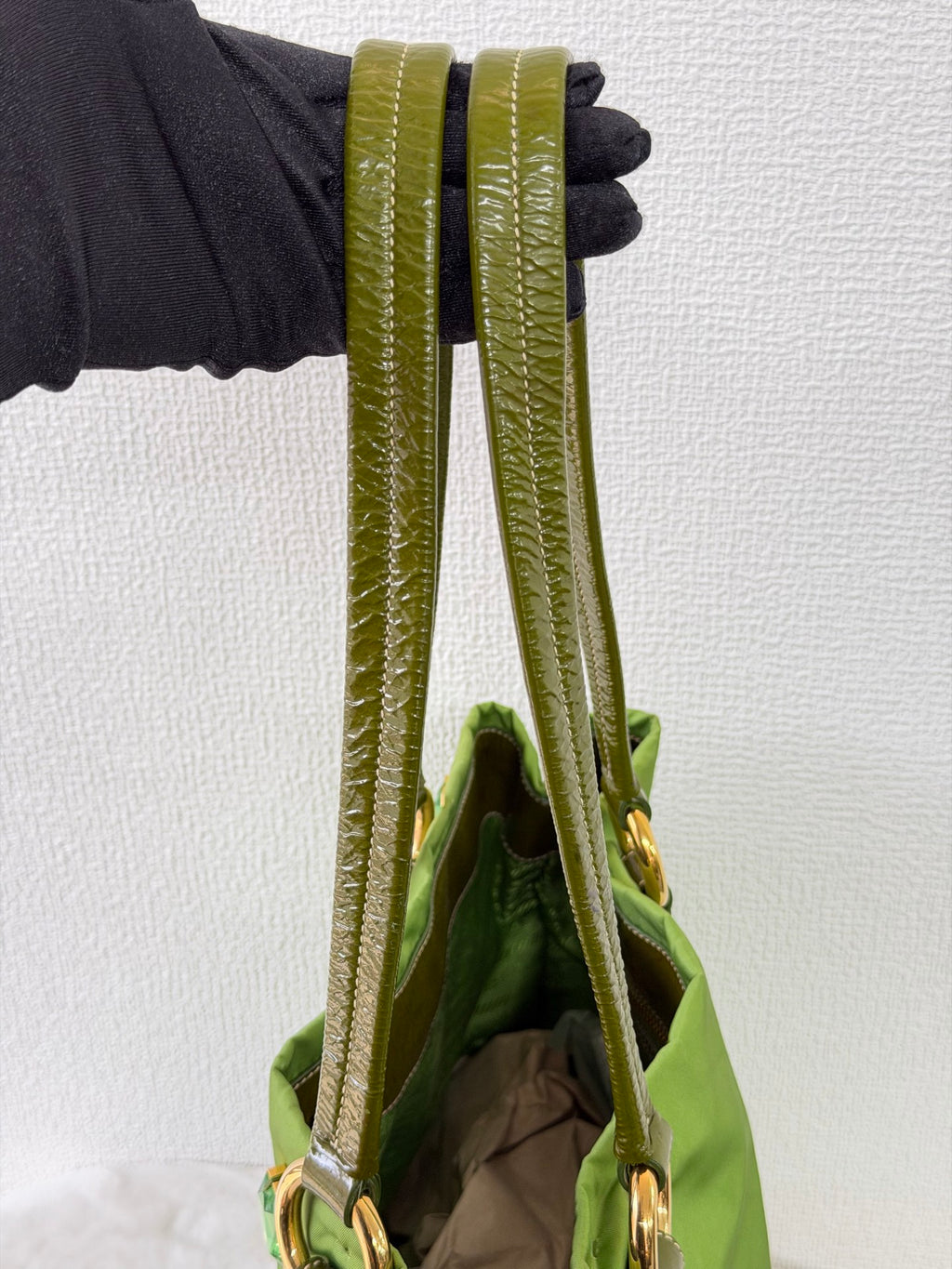 PRADA Green Tessuto Totebag