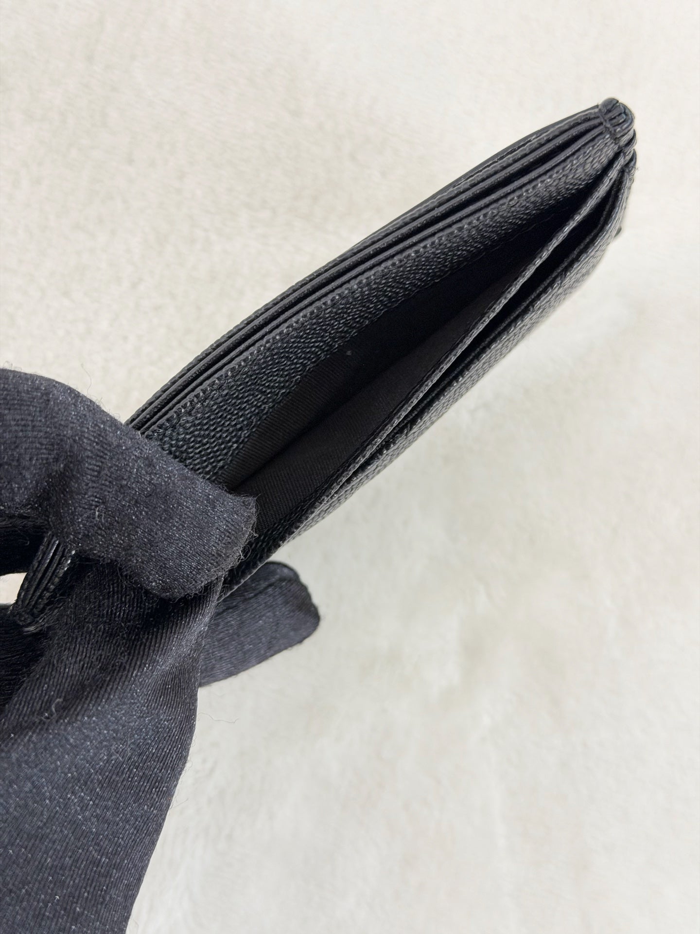 CHANEL Double-C Leather Wallet